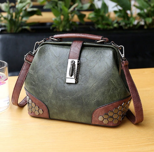 Women Handbag Leather Small Doctor Bag/Women Shoulder Bag