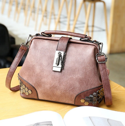 Women Handbag Leather Small Doctor Bag/Women Shoulder Bag