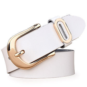 Leather ladies belt