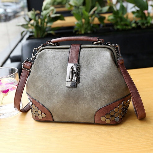 Women Handbag Leather Small Doctor Bag/Women Shoulder Bag