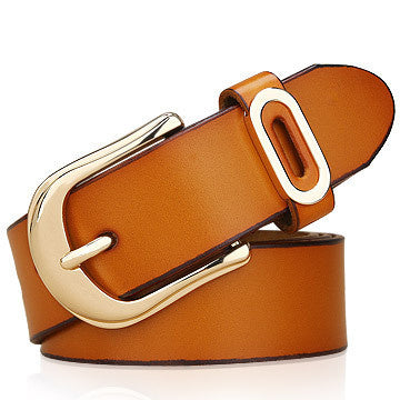 Leather ladies belt