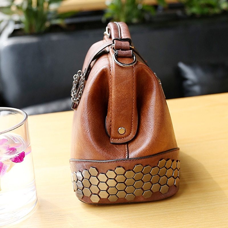 Women Handbag Leather Small Doctor Bag/Women Shoulder Bag